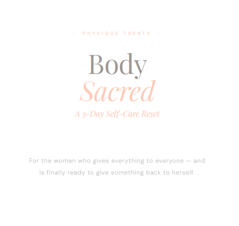 Body Sacred Reset -ebook