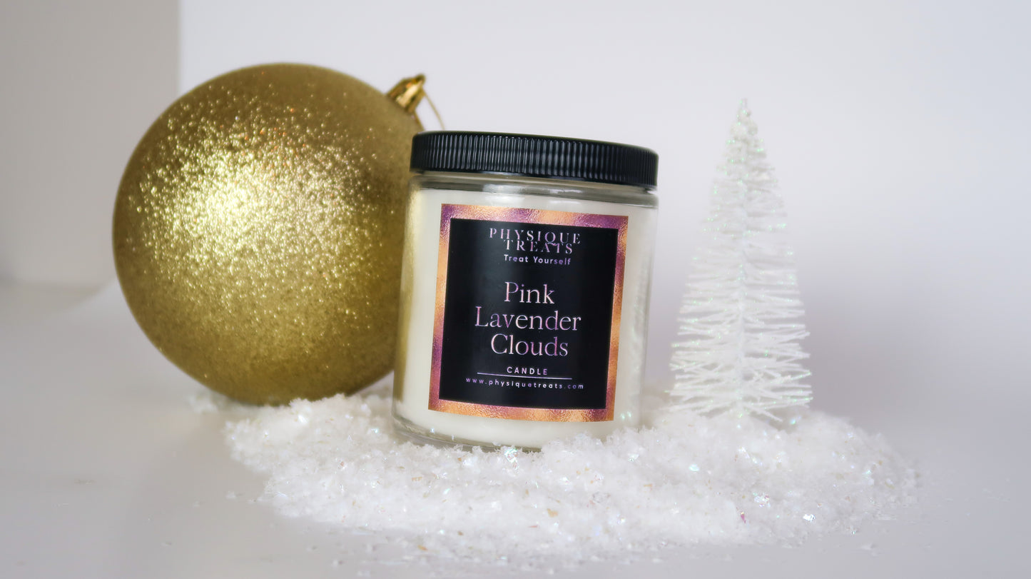 Pink Lavender Clouds Scented Candle