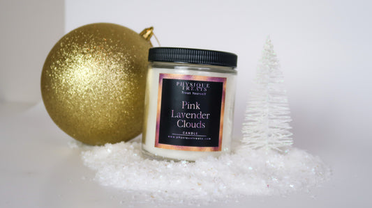 Pink Lavender Clouds Scented Candle
