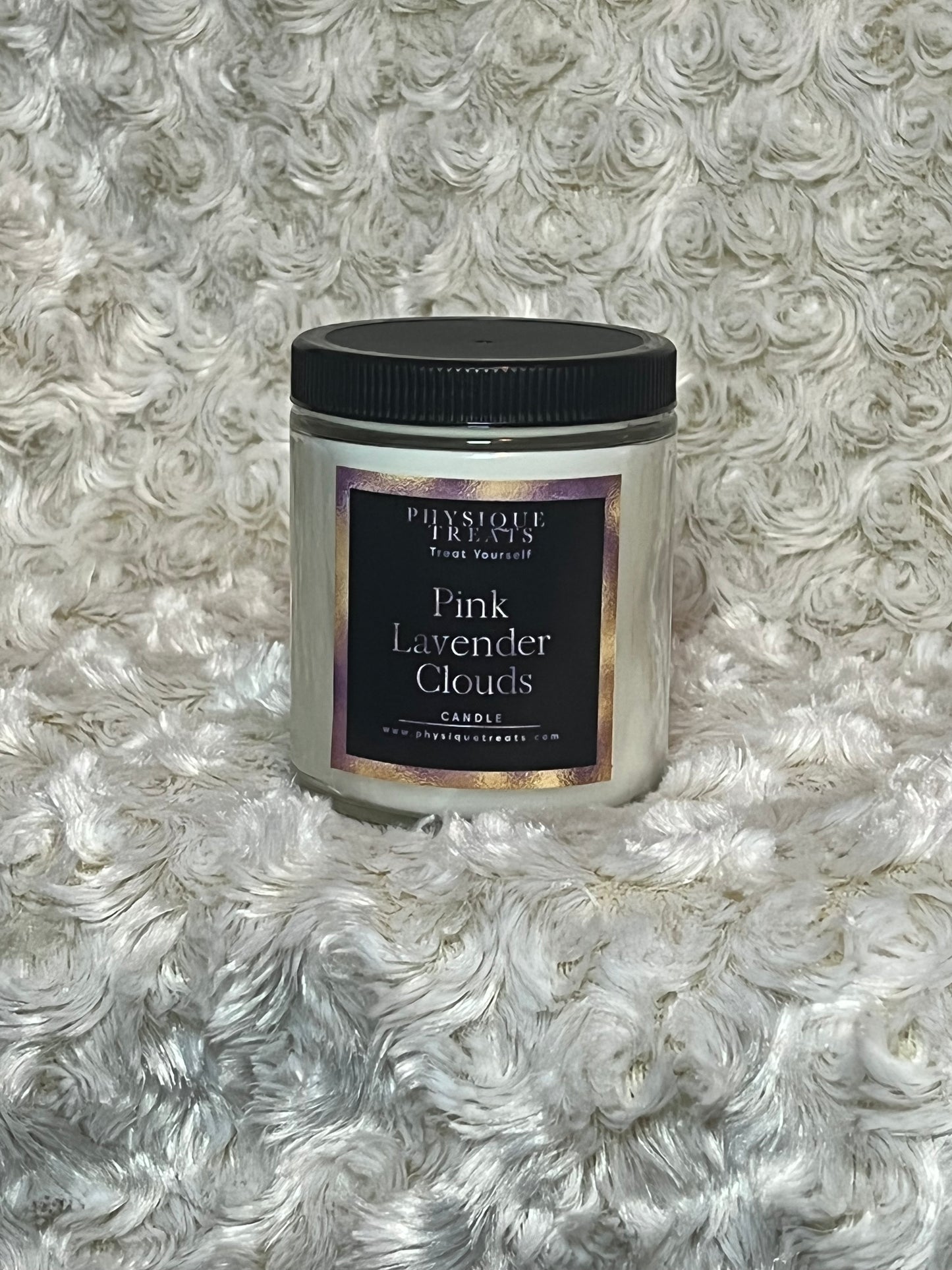 Pink Lavender Clouds Scented Candle